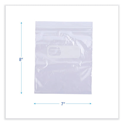 Boardwalk Reclosable Food Storage Bags, 1 qt, 1.75 mil, 7" x 8", Clear, 500/Box