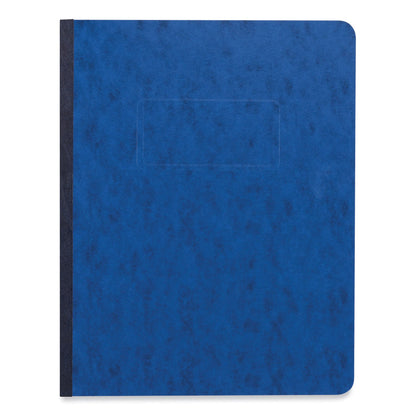 Universal Pressboard Report Cover, Two-Piece Prong Fastener, 3" Capacity, 8.5 x 11, Dark Blue/Dark Blue