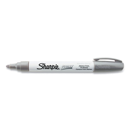 Sharpie Permanent Paint Marker, Medium Bullet Tip, Silver