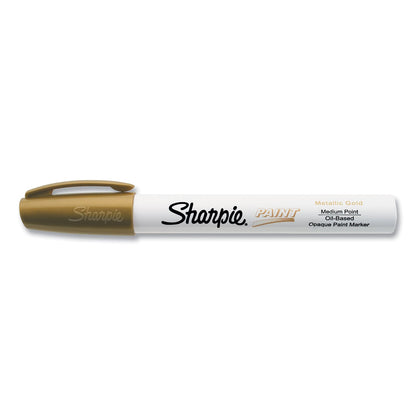 Sharpie Permanent Paint Marker, Medium Bullet Tip, Gold