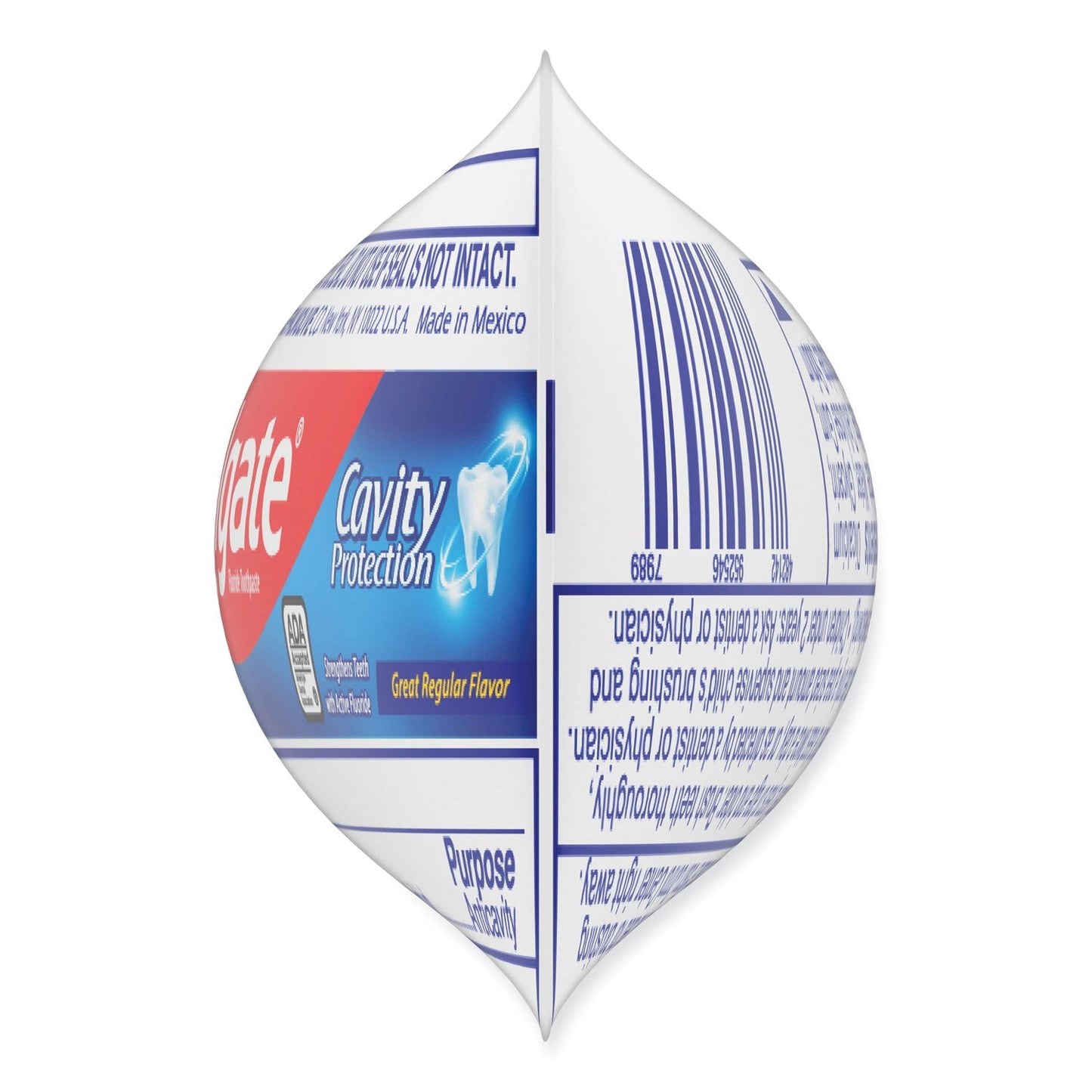Colgate Toothpaste, Personal Size, 0.85 oz Tube, Unboxed, 240/Carton