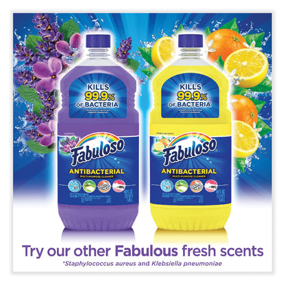 Fabuloso Antibacterial Multi-Purpose Cleaner, Lavender Scent, 48 oz Bottle, 6/Carton