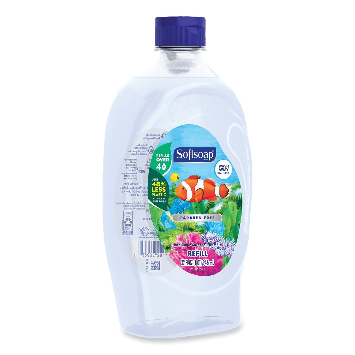 Softsoap Liquid Hand Soap Refill, Fresh, 32 oz Bottle, 6/Carton