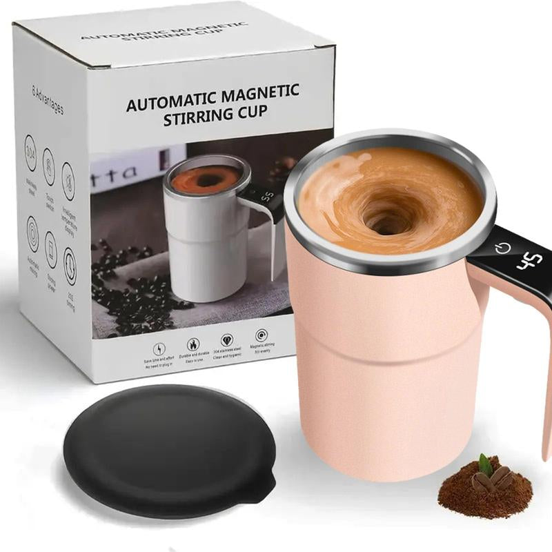 Portable Automatic Mixing Cup, USB Rechargeable Magnetic Mixing Cup, Multifunctional Coffee Mixing Cup, Self Stirring Mug for Home Kitchen