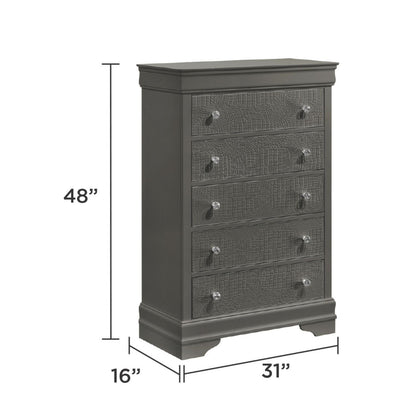 Blaze - Modern 5 Drawer Chest
