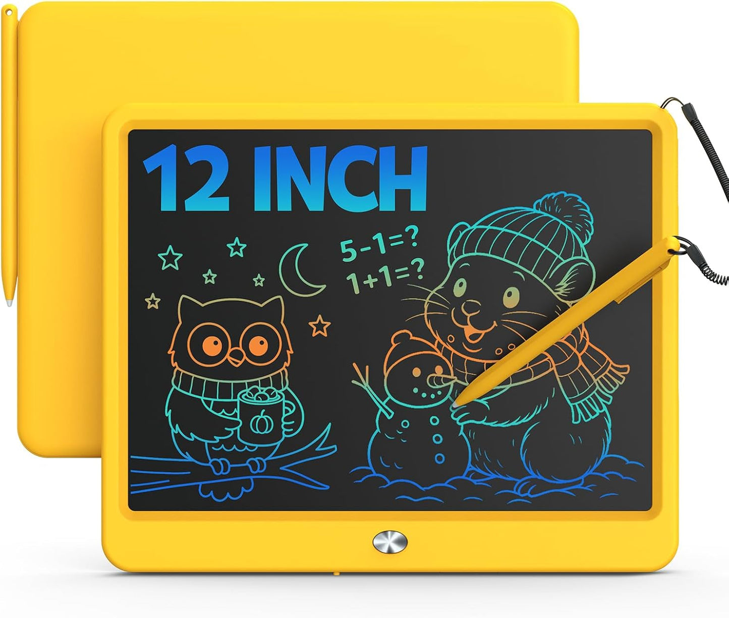 Bravokids 10 Inch LCD Writing Tablet for 3-8 Year Olds - Electronic Drawing Pad and Doodle Board as Educational Birthday Gifts for Girls and Boys (Pink)