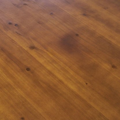 Modern Industrial Faux Live Edge Dining Table With Hairpin Legs - Natural