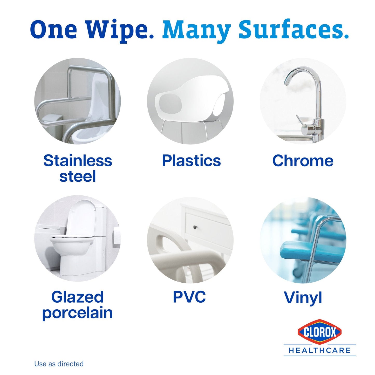 Clorox Healthcare® VersaSure® Cleaner Disinfectant Wipes, Refill Pouch 31761