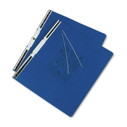 ACCO PRESSTEX Covers with Storage Hooks, 2 Posts, 6" Capacity, 14.88 x 11, Dark Blue