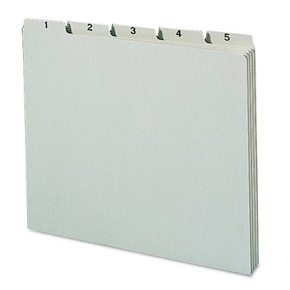 Smead 100% Recycled Daily Top Tab File Guide Set, 1/5-Cut Top Tab, 1 to 31, 8.5 x 11, Green, 31/Set