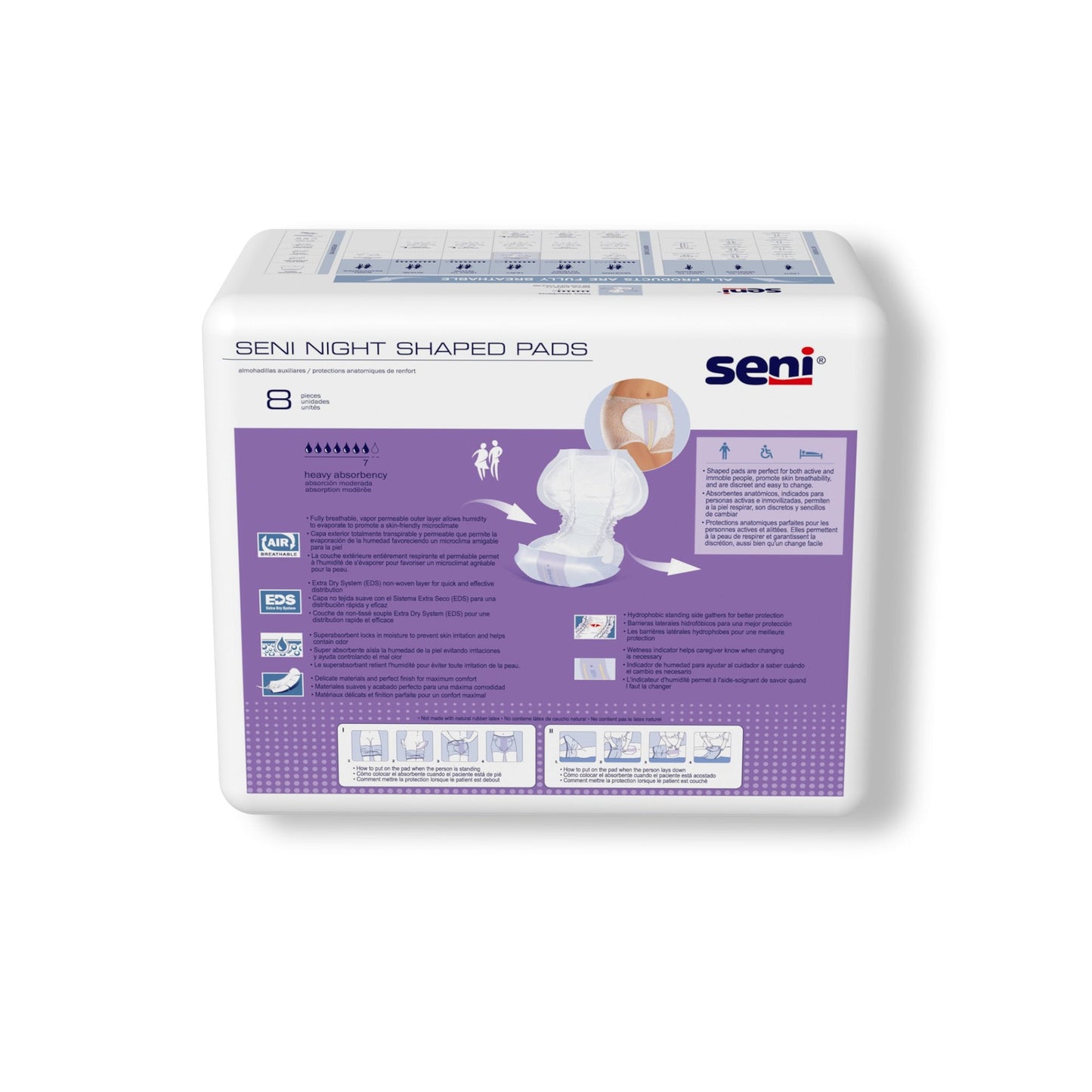 Seni® Night Shaped Pads S-PL08-PS1