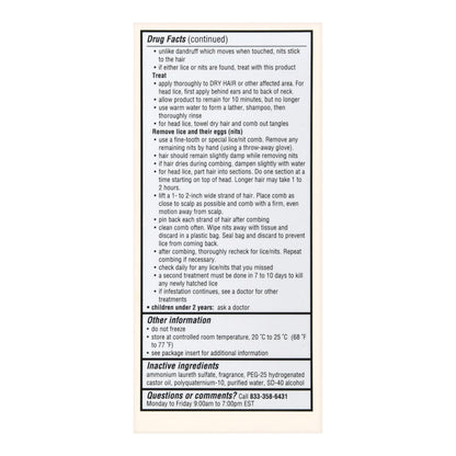 Foster & Thrive™ Maximum Strength Lice Killing Shampoo 70677118401