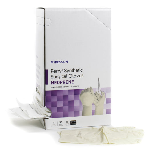 McKesson Perry® Polychloroprene Surgical Glove, Size 6.5, Cream 20-2665N