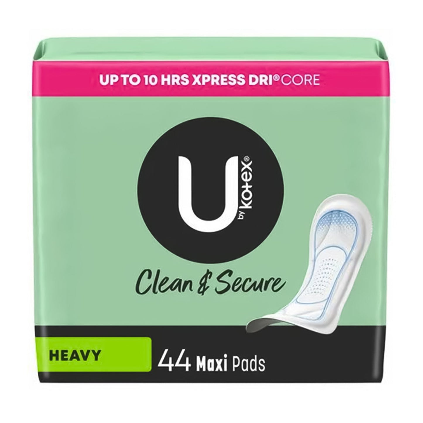 Rebranded Packaging for U by Kotex® Clean and Secure Maxi Feminine Pad  Heavy Absorbency 49062