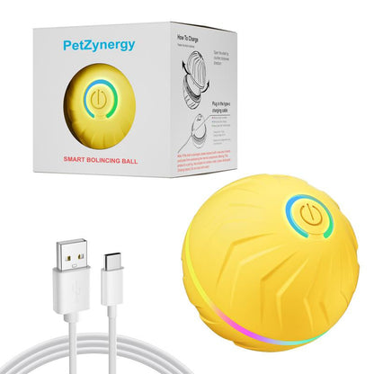 Interactive Touch-Activated Dog Ball - Moving, Vibrating Toy for Small & Medium Dogs - Anti-Boredom, USB Rechargeable Fun!