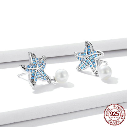 Original Ocean Pearl Starfish Earrings