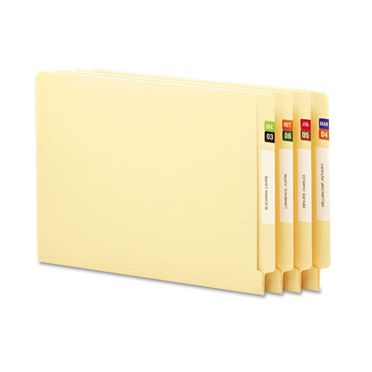 Smead Monthly End Tab File Folder Labels, JAN-DEC, 0.5 x 1, Assorted, 25/Sheet, 120 Sheets/Box