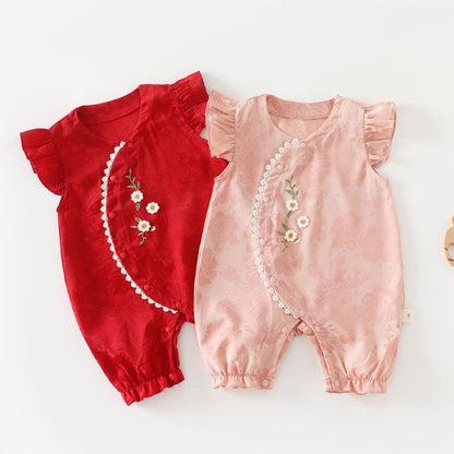Baby Cotton Onesie Boneless Bodysuit Long-sleeve First-month Sleepwear For Boys And Girls