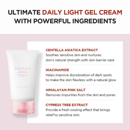 Madagascar Centella Poremizing Light Gel Cream 2.53 Fl.Oz (75Ml) | Tightens Pores | Soothes Irritated Skin