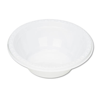 Tablemate Plastic Dinnerware, Bowls, 5 oz, White, 125/Pack
