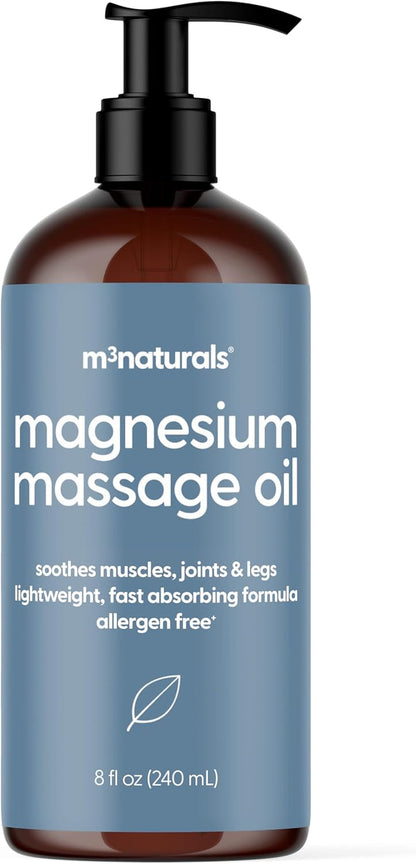 Firming Body Massage Oil with Collagen & Stem Cell – Helps Smooth the Appearance of Cellulite & Improve Skin Texture – Refreshing Aromatherapy Body Oil for Legs & Full Body – 16 Fl Oz