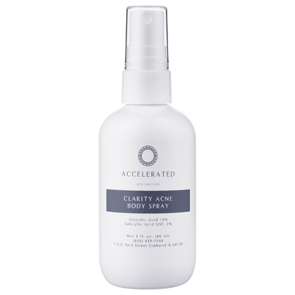 Medical-Grade Acne Body Spray with Glycolic Acid 10% | Back & Chest Acne Treatment