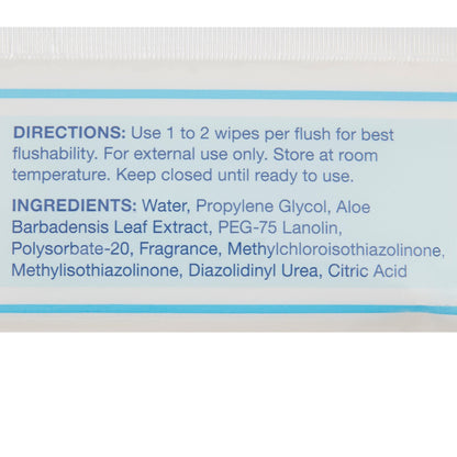 Dynarex Flush Away Personal Wipes, Adult, Soft Pack, Aloe/Lanolin 1322