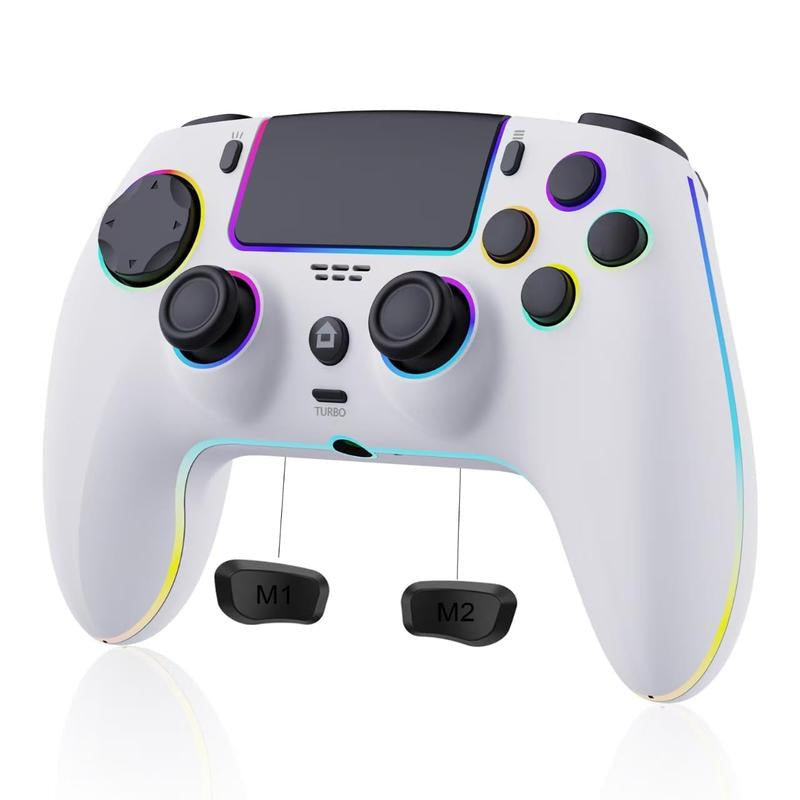 Revolutionary Anti-Stick Drift Wireless Controller for PS5, PC, Mac, Steam Deck & Mobile - Bluetooth 5.0 Gamepad with Hall Effect Sticks, Touchpad, 6-Axis Gyro, Turbo Function, 3.5mm Jack & Charging Cable!