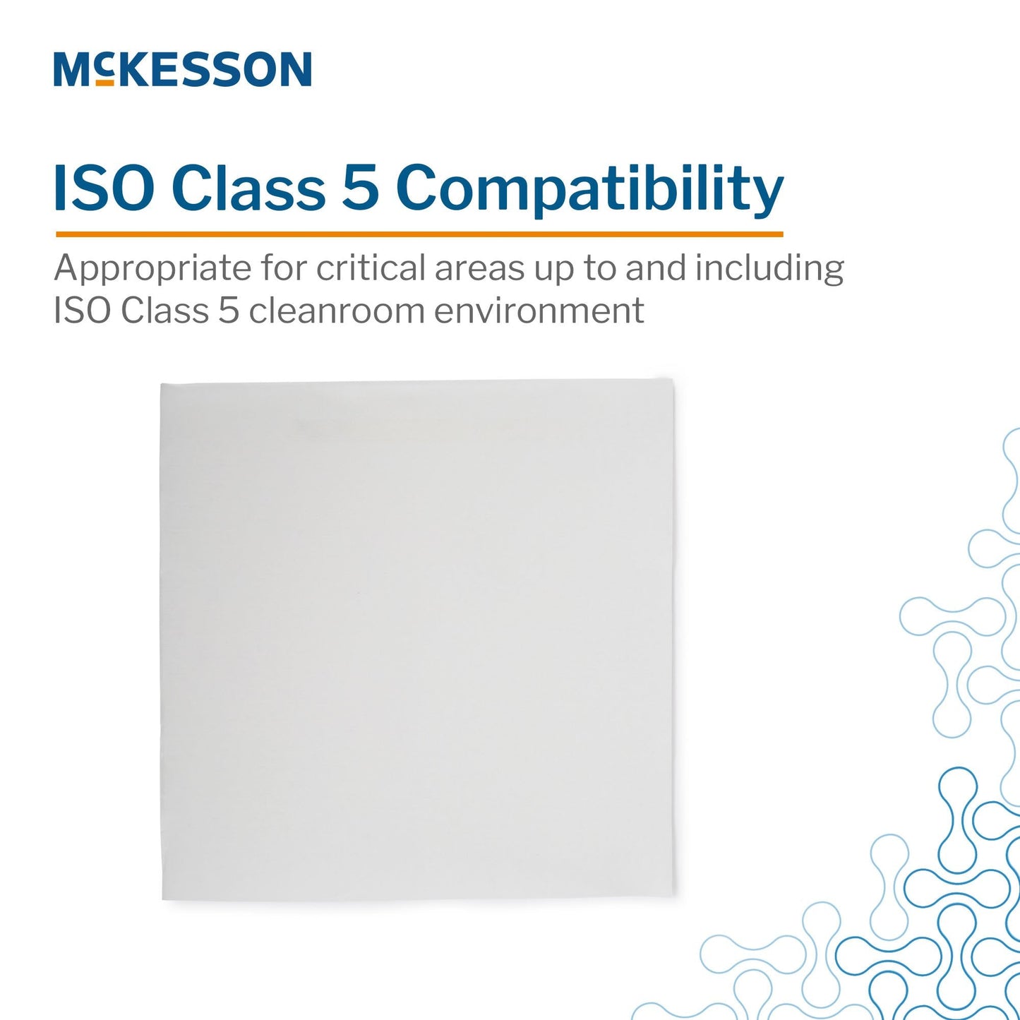 McKesson Cleanroom Wipes, 9 X 9 Inch MSWIP0909-20