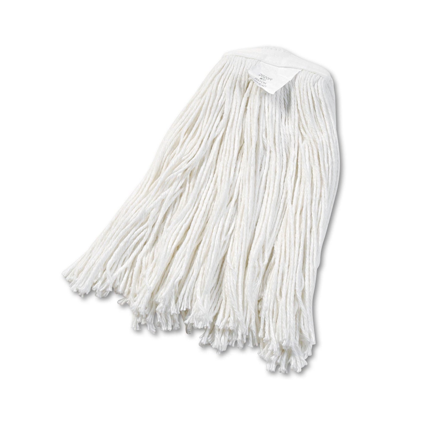 Boardwalk Cut-End Wet Mop Head, Rayon, No. 20, White, 12/Carton