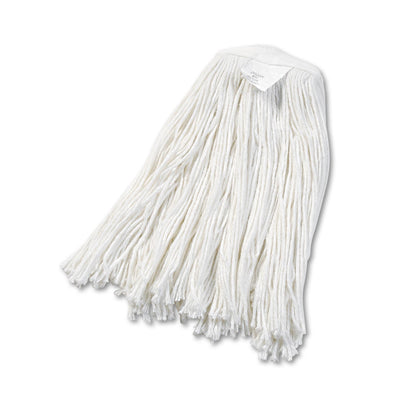 Boardwalk Cut-End Wet Mop Head, Rayon, No. 20, White, 12/Carton