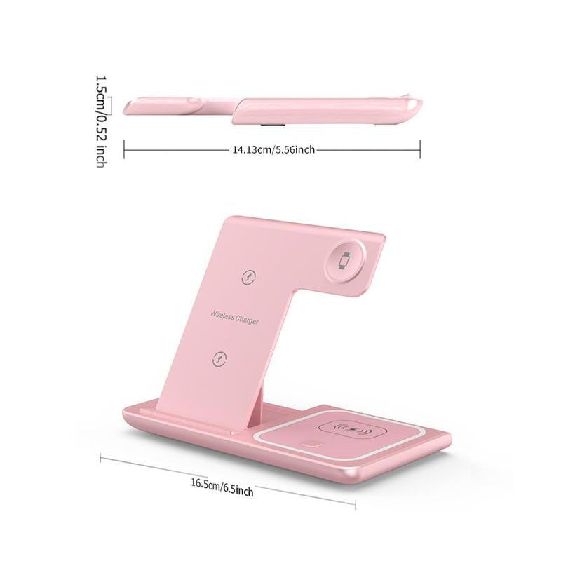 VEEROON 3 in 1 Wireless Charging Station, Multifunctional Wireless Charger Stand, Fast Charging Station for Iphone Iwatch Airpods, Electronic, Smart Charging Dock
