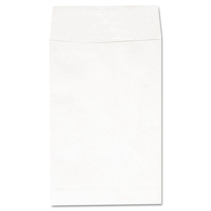 Universal Deluxe Tyvek Envelopes, #1, Square Flap, Self-Adhesive Closure, 6 x 9, White, 100/Box