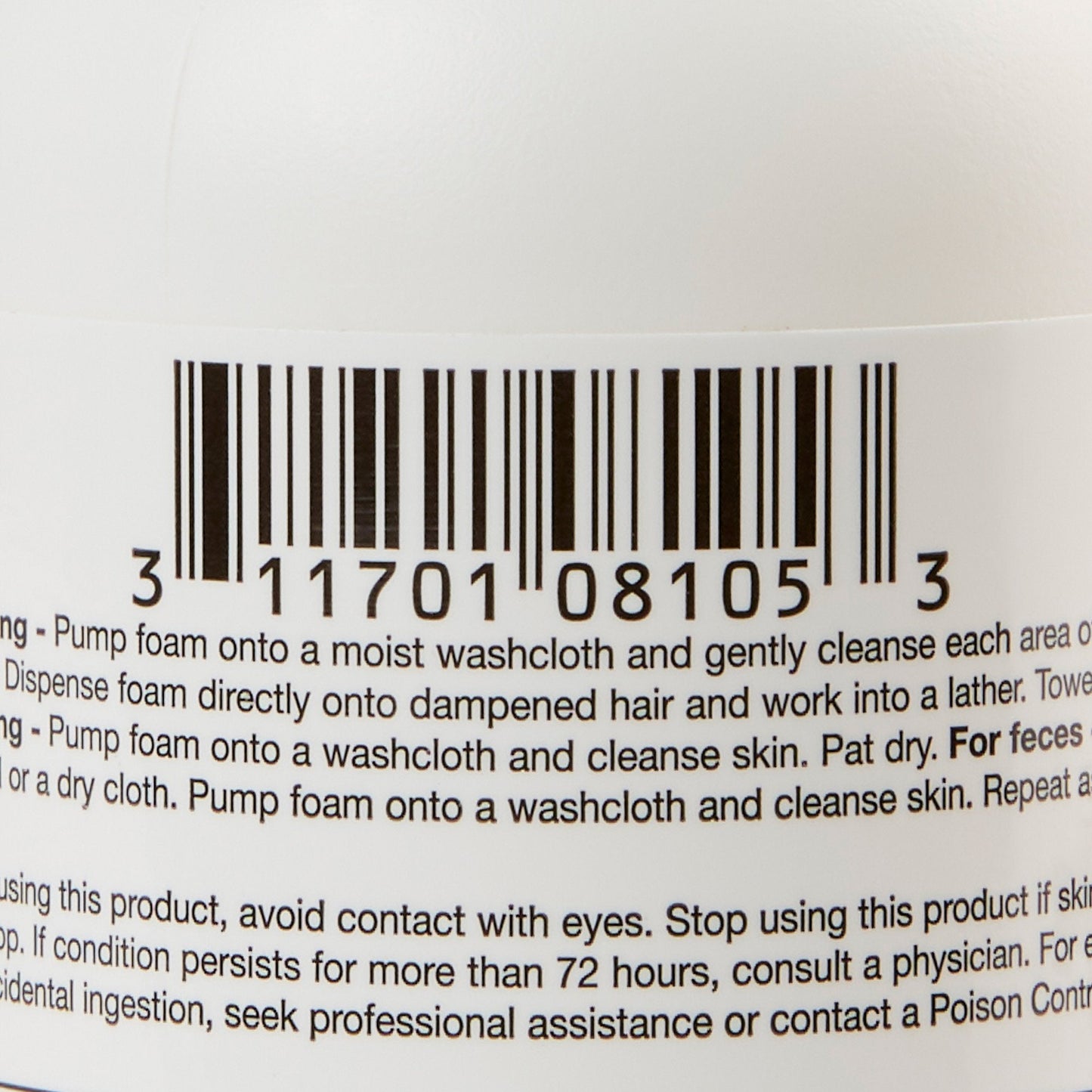 Bedside-Care® Foam Cleanser, Unscented, Shampoo and Body Wash, 8.1-ounce bottle COI67146