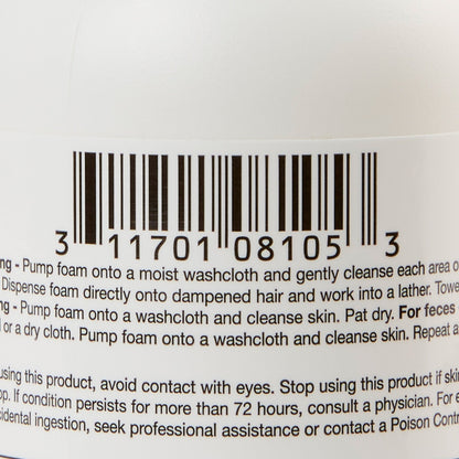 Bedside-Care® Foam Cleanser, Unscented, Shampoo and Body Wash, 8.1-ounce bottle COI67146