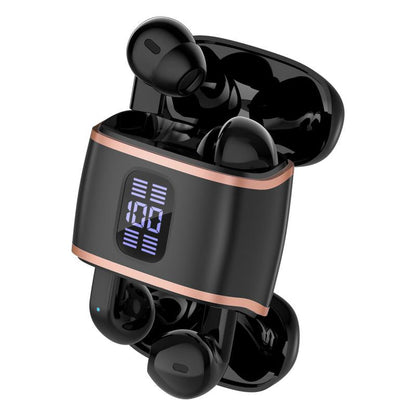 [4 Pods] 2-In-1 J40 Wireless Earbuds | 2 Pairs in 1 Case | Perfect for Couples & Gifting | 120H Battery - Black/White