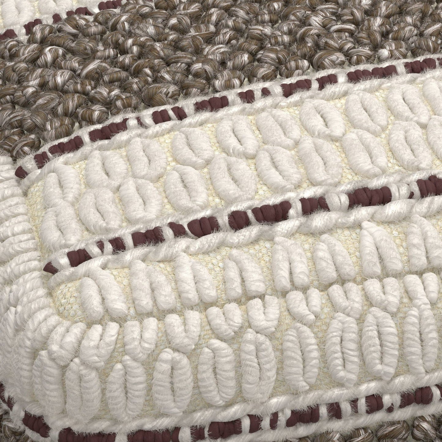 Grady - Handcrafted Square Pouf