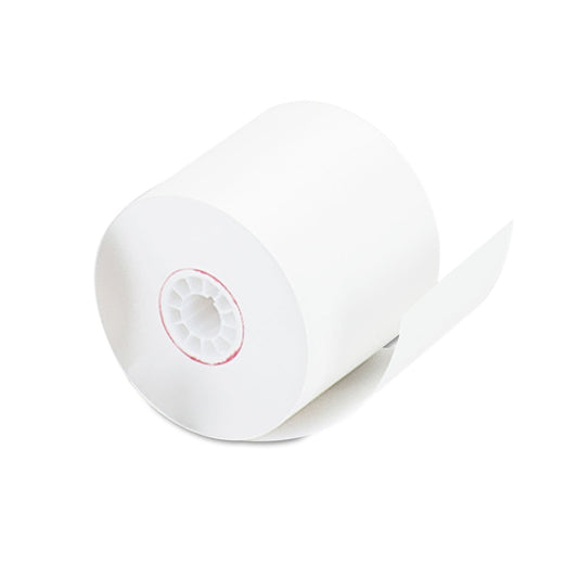 Universal Impact and Inkjet Print Bond Paper Rolls, 0.5" Core, 2.25" x 128 ft, White, 100/Carton