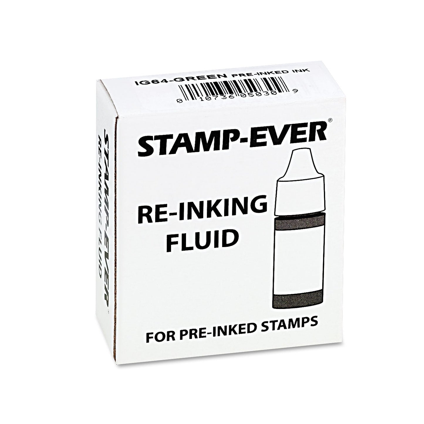 Trodat Refill Ink for Clik! and Universal Stamps, 7 mL Bottle, Green