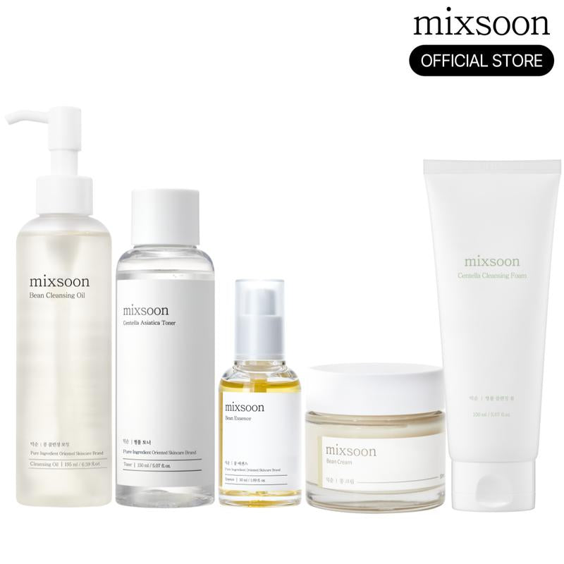 Mixsoon Glass Skin Essential Skincare Set – Revitalize Tired & Dehydrated Skin for a Deep Glow