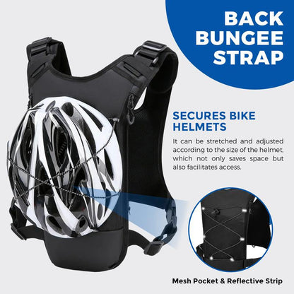 Running Bag Hydration Vest Cycling Hydration Backpack 5L for Women and Men Lightweight Hydration Pack with 2.0L Water Bladder Adjustable Straps for Marathon Trail Race Jogging Hiking and Climbing