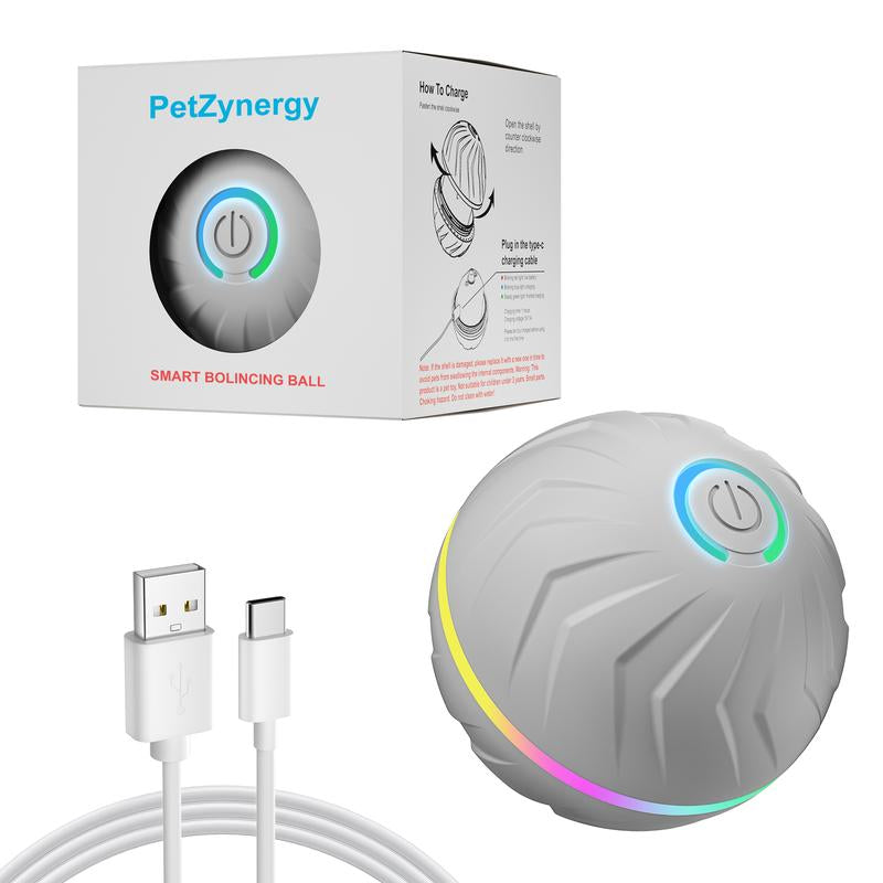 Interactive Touch-Activated Dog Ball - Moving, Vibrating Toy for Small & Medium Dogs - Anti-Boredom, USB Rechargeable Fun!