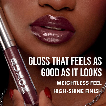 BUXOM Full-On Plumping Lip Polish Gloss - Dolly Shade Extension Lipgloss, High-Shine Shimmer, Hydrating Peptide Complex, Non-Sticky, Cruelty-Free, Hydrating