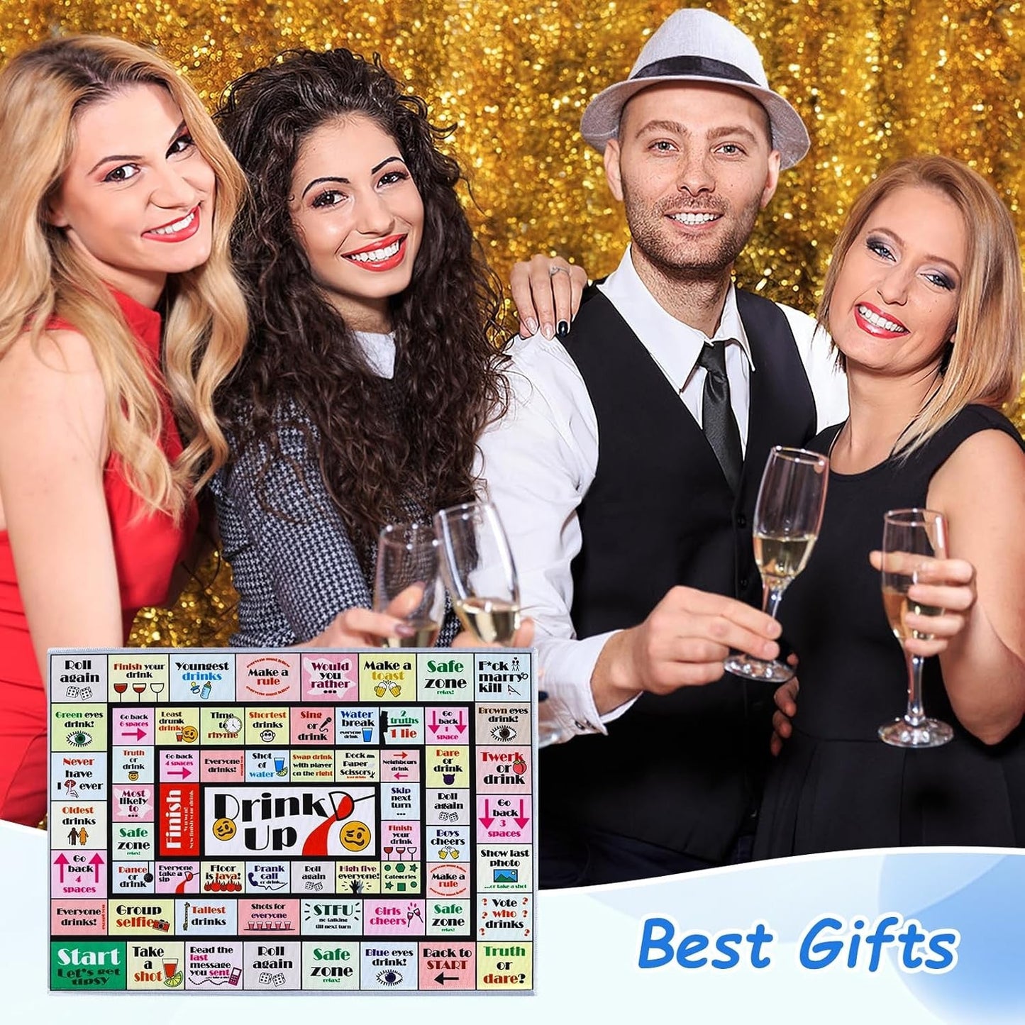 Drinking Board Games for Adults, Rubber Mat Drinking Board Game, Funny Party Int
