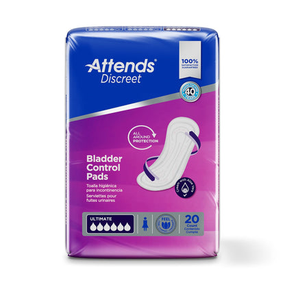 Attends® Discreet Women's Ultimate Bladder Control Pad, 15-Inch Length ADPULT