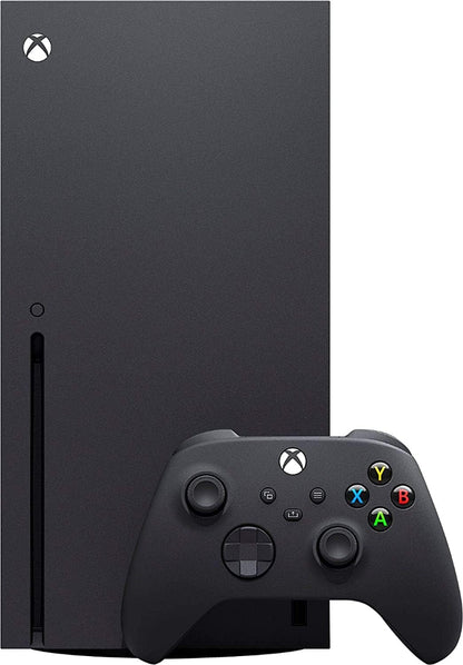 X-Box Series X Gaming Console Bundle - 1TB SSD Black X-Box Console with Two Wireless Controllers -Black and White -And Ahaghug Authorized HDMI Cable