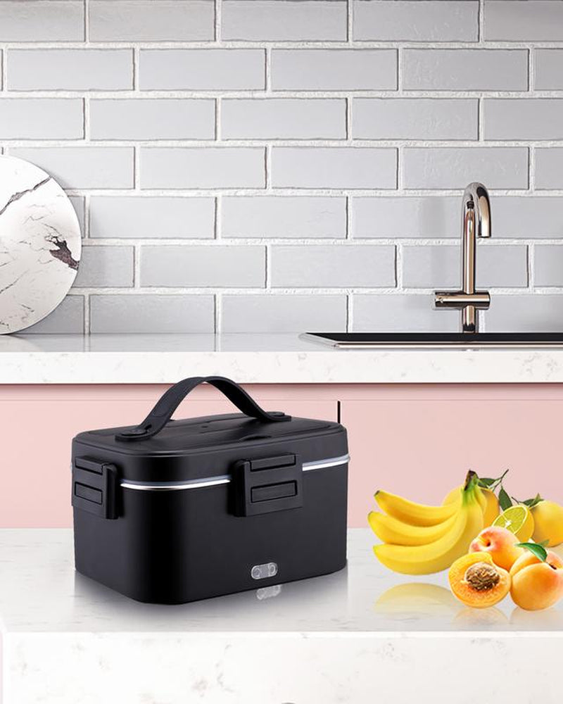 Electric Lunch Box Food Heater 80W，12V/24V/110V Self Heating Lunchboxfor Work/Car/Truck with Insulated Bag，1.5/1.8L,Dealsforyoudays