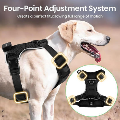 Illuminate Your Dog's Adventures: Rechargeable LED Harness for All Sizes - Breathable, Adjustable, Waterproof & Easy to Use! Perfect for Walking & Training!