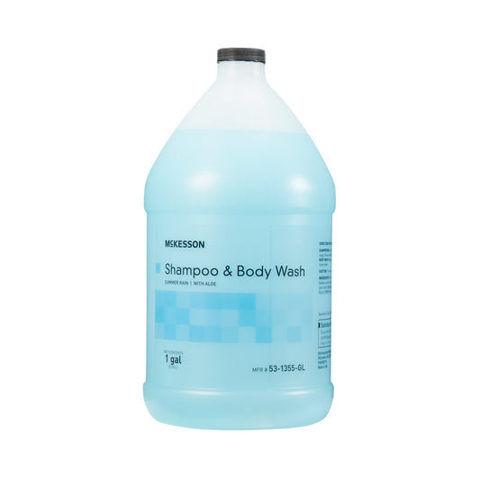 McKesson two-in-one shampoo and Body Wash, Summer Rain Scent, 1 Gallon Jug 53-1355-GL