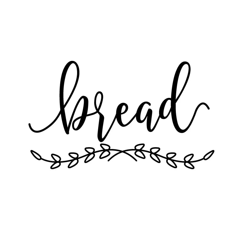 Farmhouse Bread Box Sticker | Kitchen Pantry Label Decal